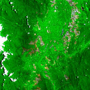 Chiang Mai from space